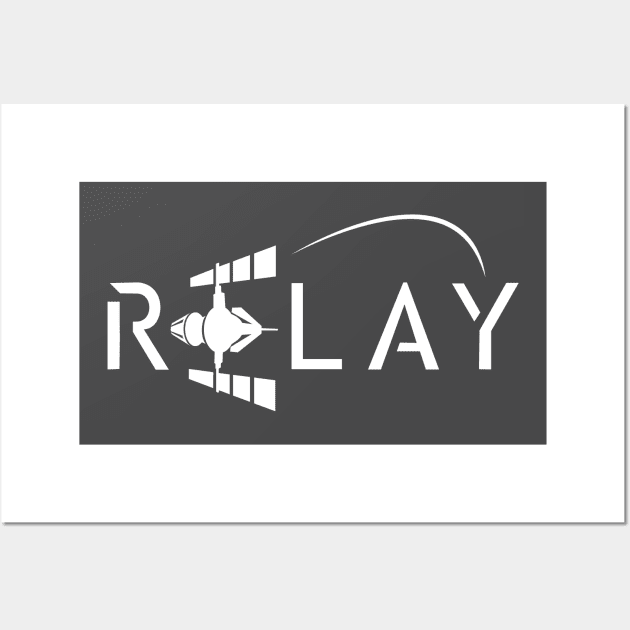 Relay Logo - White Wall Art by relay_sc